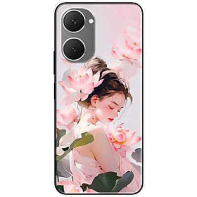 Ốp lưng cho Vivo Y03 - Y03T - Y18 - Y18S - Y18T - Y27 5G - Y28 4G - Y36 - Thiếu Nữ Sen Đẹp - Hàng Chính Hãng