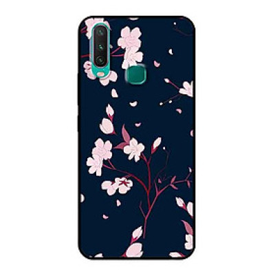 Ốp Lưng in cho Vivo Y12 Mẫu Hoa Đào - Hàng Chính Hãng