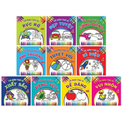 Sách Tô Màu Thú Vị Sống Động - Tân Việt Books