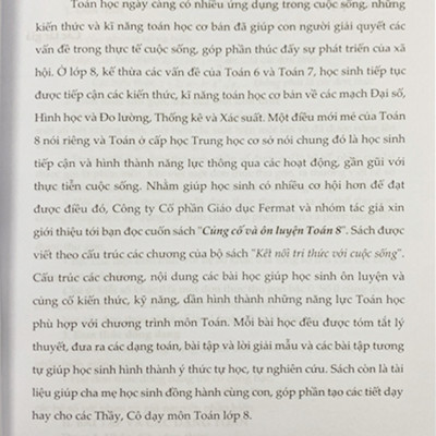 Combo Bộ Sách: Củng Cố Và Ôn Luyện Toán 8 (Tập 1 + Tập 2) - (Sách theo chương trình mới)