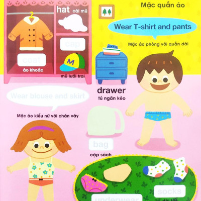 Bé Vui Học Tiếng Anh Cùng Sticker - My Day - Một Ngày Của Tớ