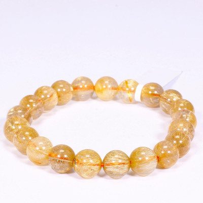 Vòng tay đá thạch anh tóc vàng AAA mệnh thủy, kim - Ngọc Quý Gemstones