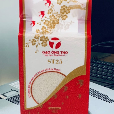 Combo 2 Túi Gạo ST25  2Kg Ông Thọ  - Cơm Thơm, Dai, Mềm Dẻo, Vị Ngọt - Đạt giải gạo ngon nhất thết giới 2019 tại Manila