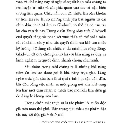 Trong Chớp Mắt - Blink (Tái Bản 2024)