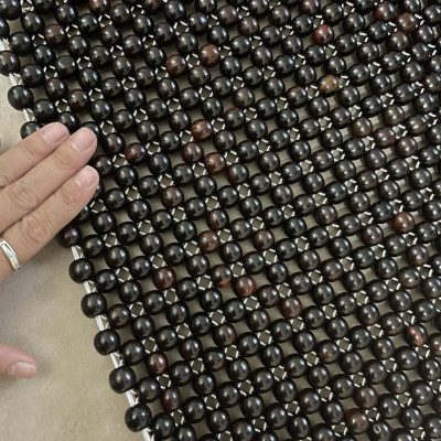 Lót ghế ô tô hạt gỗ Trắc ( hình thật )