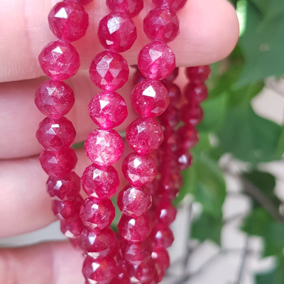 Vòng tay phong thuỷ may mắn mới đá Thạch anh dâu hồng điều đậm giác ánh sáng đẹp quấn tay kiểu 3 vòng Size hạt 7mm Vòng thạch anh dâu giác tự nhiên đậm màu điều rất đẹp Vòng chuẩn hợp nữ mệnh hoả mệnh thổ quà tặng phụ nữ quý chị đeo may mắn đẹp ạ