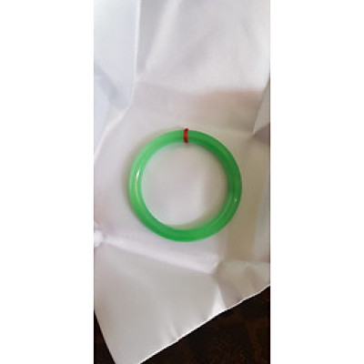 Vòng cẩm thạch Mới Lý 51mm x 7mm Vòng màu xanh tươi đều bóng đẹp nữ mệnh Mộc mệnh Hỏa mệnh Thủy ạ Nữ 50kg - 54kg đeo đẹp