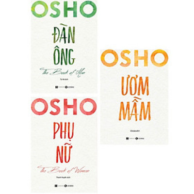 COMBO 3 CUỐN OSHO PHỤ NỮ + ĐÀN ÔNG + ƯƠM MẦM