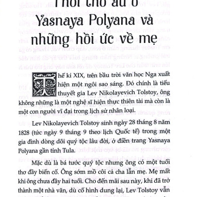 Kể Chuyện Cuộc Đời Các Thiên Tài: Lev Tolstoy - Nhà Văn Hiện Thực Thiên Tài