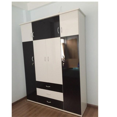 Tủ nhựa 4 cánh có tầng chăn màn sang trọng