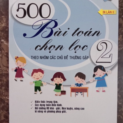 Sách - 500 Bài Toán Chọn Lọc Theo Các Chủ Đề Thường Gặp 2