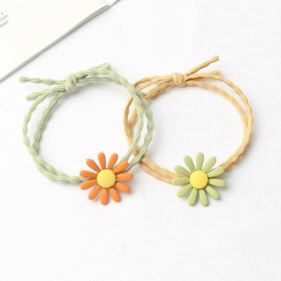 Chun tóc, Dây buộc tóc đính hoa cúc nhiều màu - hottrend
