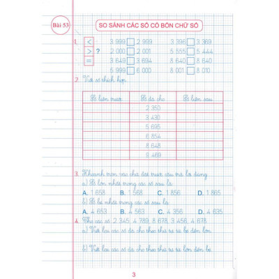 Sách- Vở ô Li Bài Tập Toán Lớp 3 Quyển 2 (Dùng Kèm SGK Chân Trời Sáng Tạo)  (HA-MK)