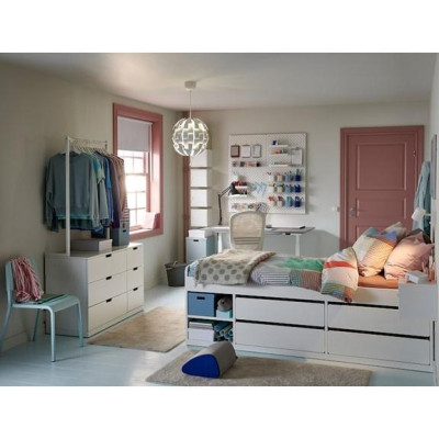 SLAKT, Giường đơn 4 hộc tủ kéo, 206 x 35cm, thiết kế Bắc Âu thời thượng, sản xuất bởi Scandi Home