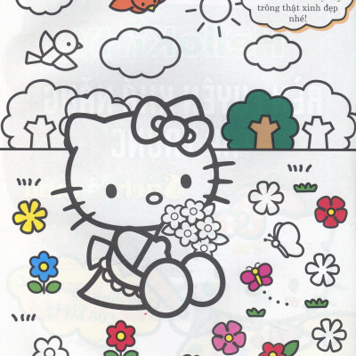 Bộ 4 Cuốn Hello Kitty- Sách Tô Màu: Rèn Luyện Khả Năng Cho