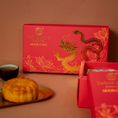 Hộp bánh trung thu 2 bánh 2 trứng 220g - Combo G - Thành Long (440g) -  VIỆT NAM
