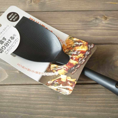 Muôi chiên chịu nhiệt Echo Metal, thiết kế ngọn nhẹ, đẹp mắt có đế đứng nên dễ dàng cầm nắm và dựng đứng, rất tiện lợi - nội địa Nhật Bản 