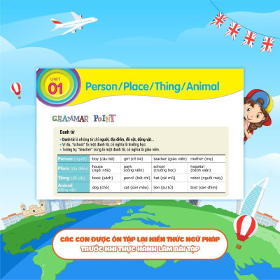 Sách - Aha Grammar - Bài Tập Bổ Trợ Toàn Diện Ngữ Pháp Tiếng Anh Lớp 3 Theo Chủ Đề - Megabook