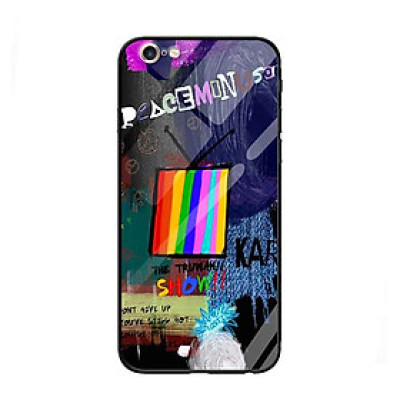 Ốp lưng kính cường lực cho iPhone 6 Plus /6s Plus Nền Peace Tivi - Hàng Chính Hãng
