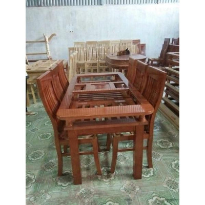 BỘ BÀN ĂN GỖ SỒI