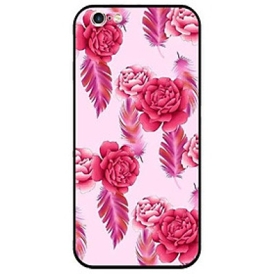 Ốp lưng dành cho Iphone 5 / 5s / 5Se - Iphone 6 / 6s - Iphone 6 Plus / 6s Plus mẫu Mẫu Đơn Nền Hồng