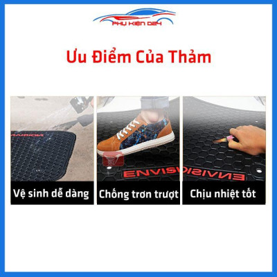 Lót sàn ô tô cao su Kona 2018-2019-2020-2021-2022 không mùi chống trơn trượt