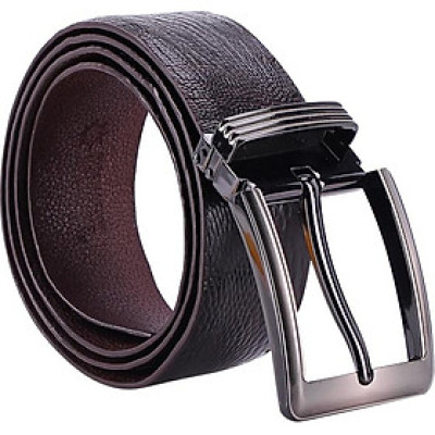 Thắt Lưng Nam Da Đà Điểu Đầu Kim Huy Hoàng HT4406 - Nâu Đất