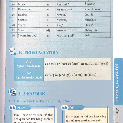 Global Success - Bài Tập Tiếng Anh Lớp 6 - Tập 1 (Có Đáp Án)