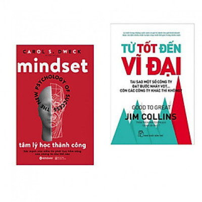 Combo sách hay : Tâm lý học thành công + Từ tốt đến vĩ đại - Tặng kèm bookmark thiết kế