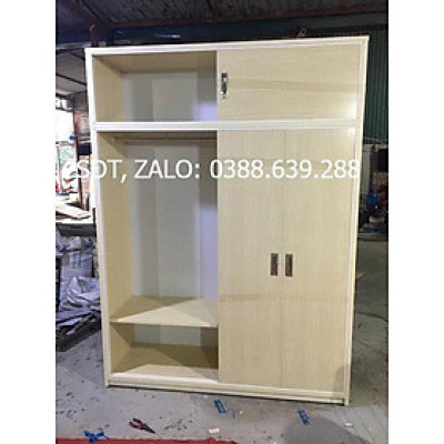 tủ nhựa - tủ quần áo 4 cánh trượt 2 tầng tiện lợi