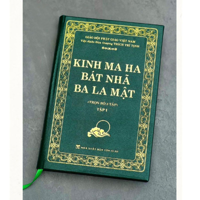 Sách - Bộ 3 Tập Kinh Ma Ha Bát Nhã Ba La Mật - Bìa Cứng - Chính Thông Book