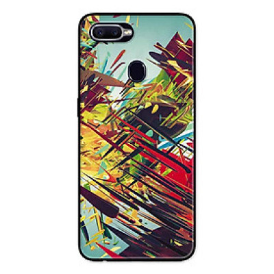 Ốp Lưng in cho Oppo A7 Mẫu Họa Tiết Bắn Nước - Hàng Chính Hãng