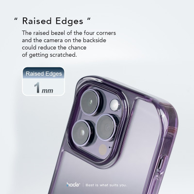 Ốp lưng dành cho iPhone 14 Pro/14 Pro Max/13/13 Pro/13 Pro Max HODA Crystal Pro Glass - Hàng Nhập Khẩu