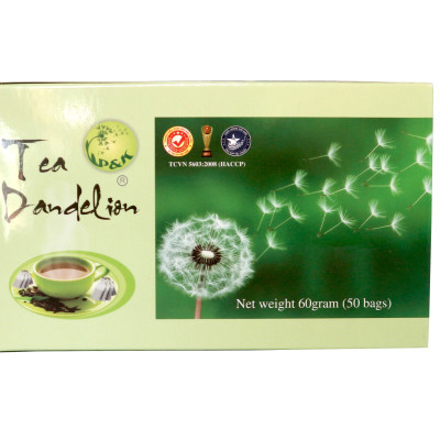 Combo 10 hộp Trà Bồ Công Anh 50 túi lọc P&K - Ngừa ung thư, mát gan, giải độc, giảm viêm họng, ổn định huyết áp, đường máu, thanh lọc cơ thể - Tặng kèm móc khoá CLĐ