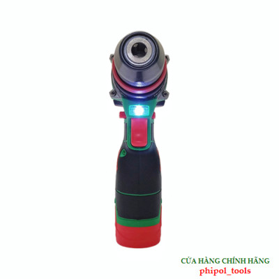 Combo Máy khoan pin chuyên vít 2 đầu rời 10mm có chỉnh tốc PHIPOL TOOLS PH3015 Kèm 2 pin và sạc - Hàng Chính Hãng