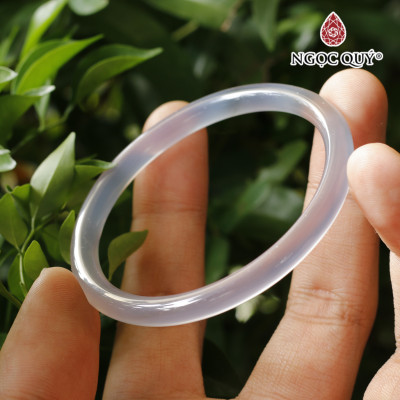 Vòng tay chalcedony xám - Ngọc Quý Gemstones