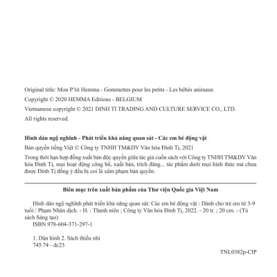 Hình Dán Ngộ Nghĩnh - Phát Triển Khả Năng Quan Sát - Các Em Bé Động Vật