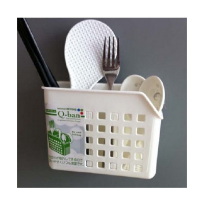 Giỏ nhựa đựng đũa, thìa có núm hít chân không, đem đến sự gọn gàng và ngăn nắp cho không gian nhà bếp - nội địa Nhật Bản 
