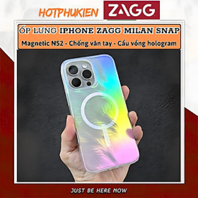 Ốp Lưng Cho iPhone 16 Pro Max / 16 Pro hiệu ZAGG Milan Snap Magnetic – Chống Sốc 4m, Vật Liệu Graphene Siêu Bền, Thiết Kế Chuyển Màu 360°, Siêu Mỏng Nhẹ - Hàng nhập khẩu