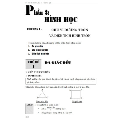 Để Học Tốt Toán 9 Tập 2 Phiên Bản Mới Nhất - KV