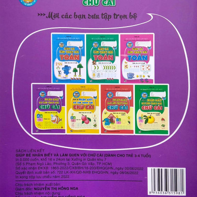 Bé Chuẩn Bị Vào Lớp 1 - Giúp Bé Nhận Biết Và Làm Quen Với Chữ Cái (Dành Cho Trẻ 3-4 Tuổi)