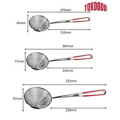 Vợt Đa Năng Inox TOKDODO Múc Chân Trâu, Topping ,Ăn Lẩu Cao Cấp 