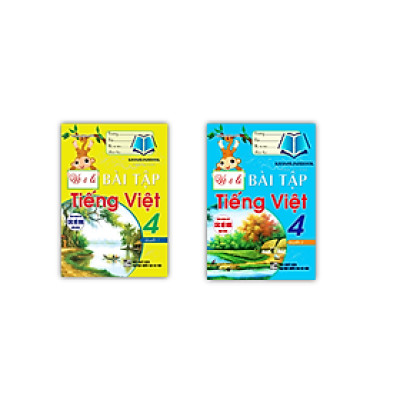 Sách - Combo Vở ô li bài tập tiếng việt 4 - tập 1 + 2 (dùng chung cho các bộ sgk hiện hành)