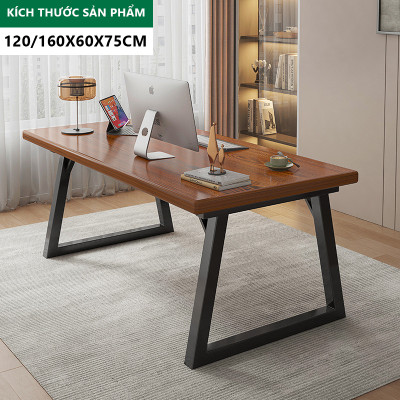 Bàn làm việc văn phòng thiết kế hiện đại mặt gỗ dày 30mm khung thép chống ghỉ thương hiệu IGA - GM121A