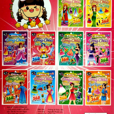 368 Bóc Dán Sticker - Hình Dán Trang Phục Công Chúa - Quyển 4 - Xinh Đẹp