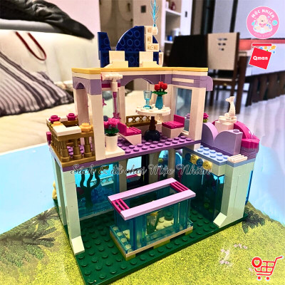 Đồ chơi lắp ráp xếp hình Qman 2012 - Thuỷ cung cá voi xanh (327 mảnh ghép) - Dành cho bé gái từ 6 tuổi