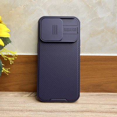 Ốp lưng Camshield Pro dành cho iPhone 14 Pro Nillkin màu tím - hàng chính hãng