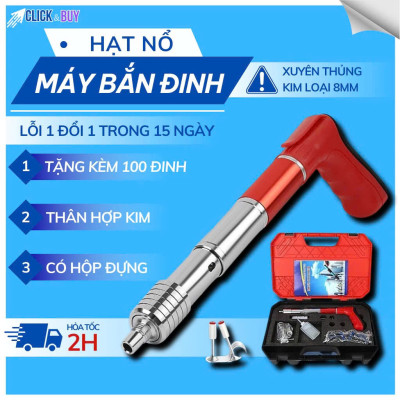 SIÊU CẤP VỚI MÁY BẮN ĐINH BÊ TÔNG THÔNG MINH KHÔNG CẦN ĐIỆN TẶNG KÈM THEO 100 ĐINH HÀNG LOẠI 1