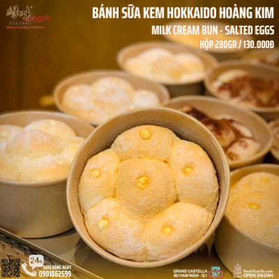 Bánh Sữa Kem Hokkaido Vị Hoàng Kim 6 Múi