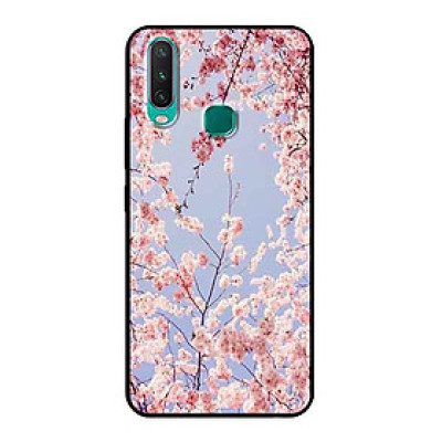Ốp Lưng in cho Vivo Y12 Mẫu Hoa Đào Giấy - Hàng Chính Hãng